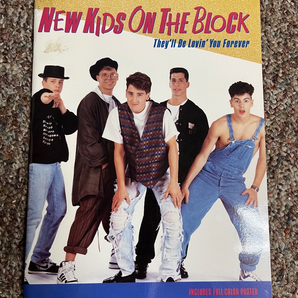 New Kids on the Block 'They'll Be Lovin' You Forever' Vintage Book [NKOTB]